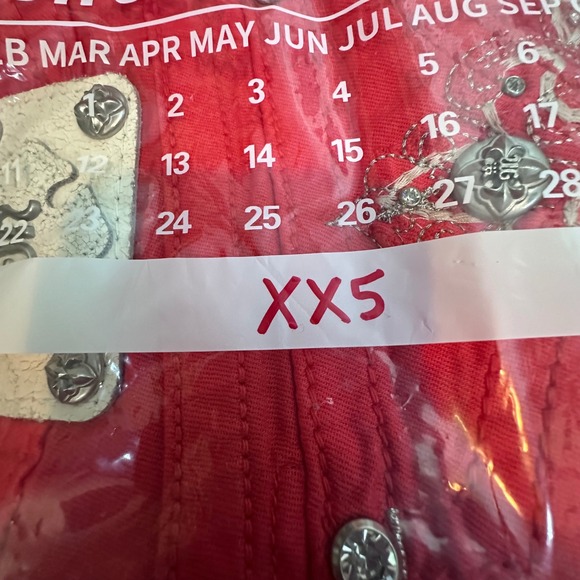 Miss Me Skinny Jeans Women 26 Red JP5335S8 Embroidered Rhinestone Pockets - Picture 14 of 14